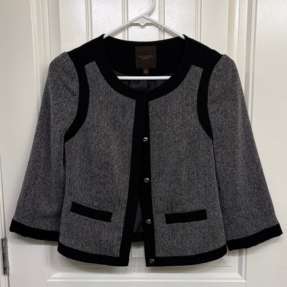 The Limited Women's Black and Gray Blazer - Picture 1 of 11